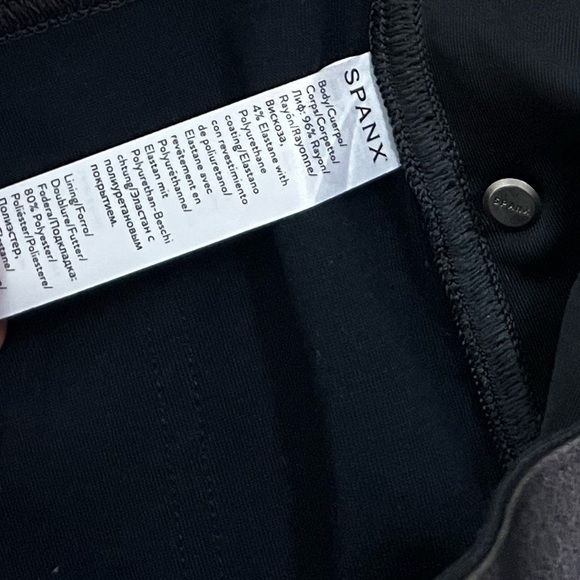 SPANX High Rise Leather Like Skinny Pants - Picture 7 of 8